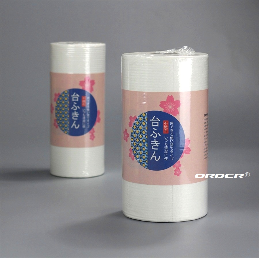 All New China supply best spunlace kitchen nonwoven cleaning cloths roll