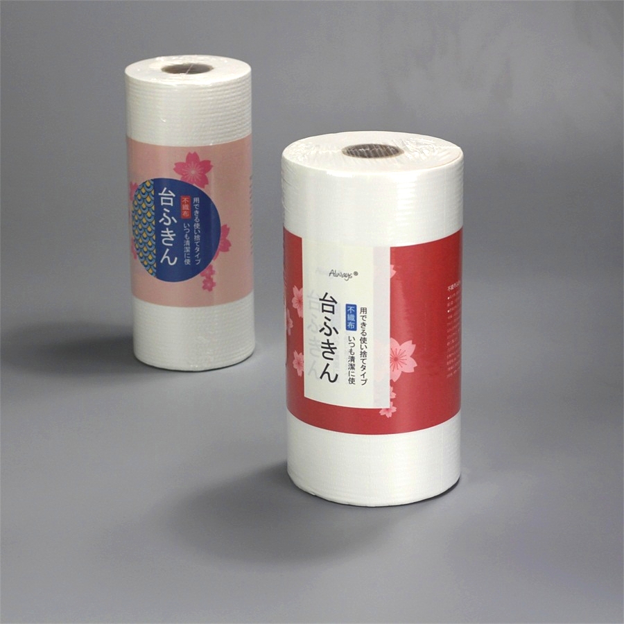 All New China supply best spunlace kitchen nonwoven cleaning cloths roll