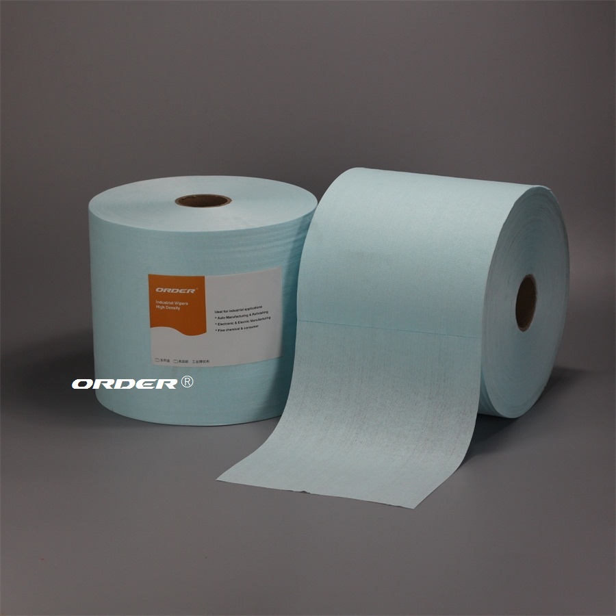 ORDER®Turquoise Apertured Heavy Duty cleaning wipes