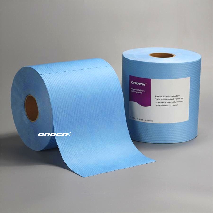 ORDER® X-70B blue  jumbo perforated roll nonwoven medium-duty cleaning Maintenance cloths