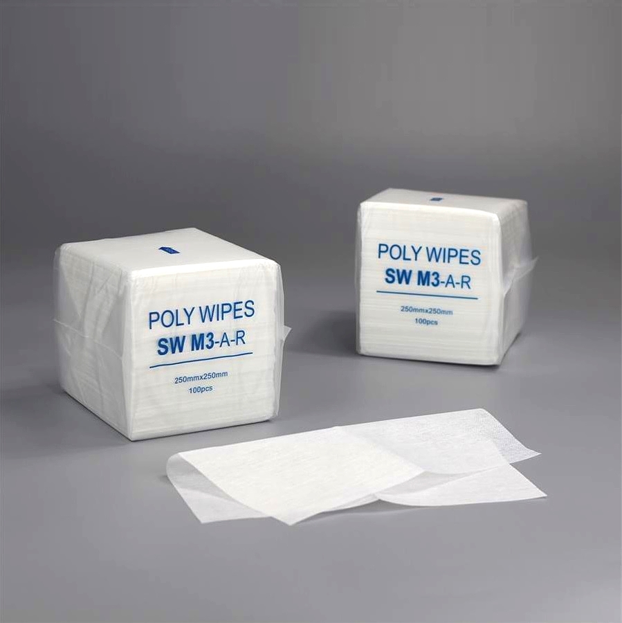 Multi-Purpose Dust-Free Industrial Use Cleaning Wiping Paper Disposable nonwoven M-3 Cleanroom Wipes