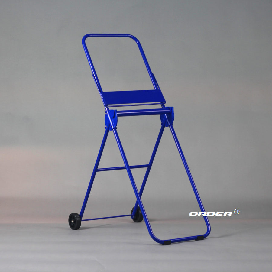 Manufacturer In China Steel with powder coated jumbo roll dispenser Mobile floor stand with wheels