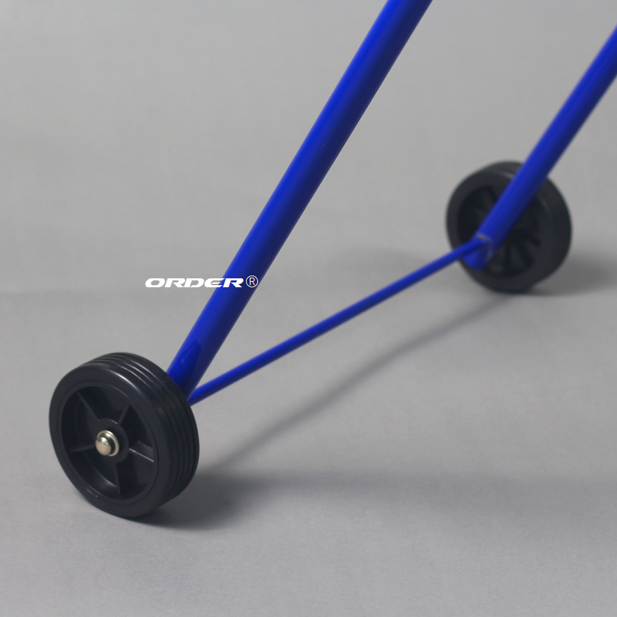 Manufacturer In China Steel with powder coated jumbo roll dispenser Mobile floor stand with wheels