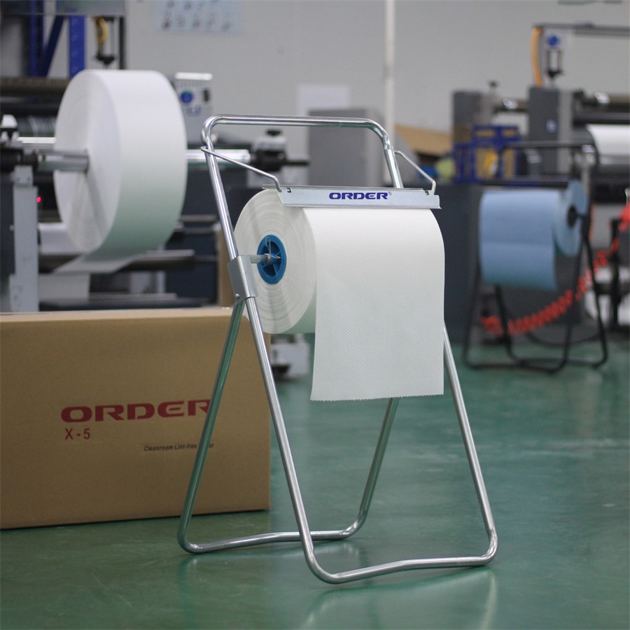 ORDER®Industrial Cleaning Cloths Holder Economy Floor Standing Iron Large Jumbo Roll Towels Dispenser
