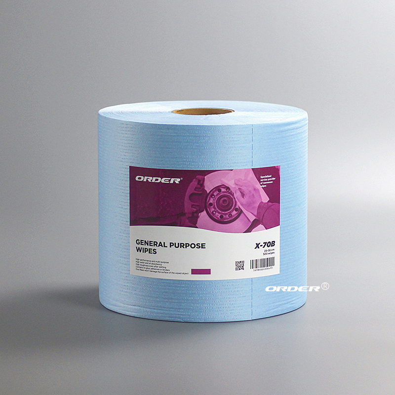 Blue Jumbo Perforated Roll Non-woven Industrial multipurpose heavy duty cleaning cloths