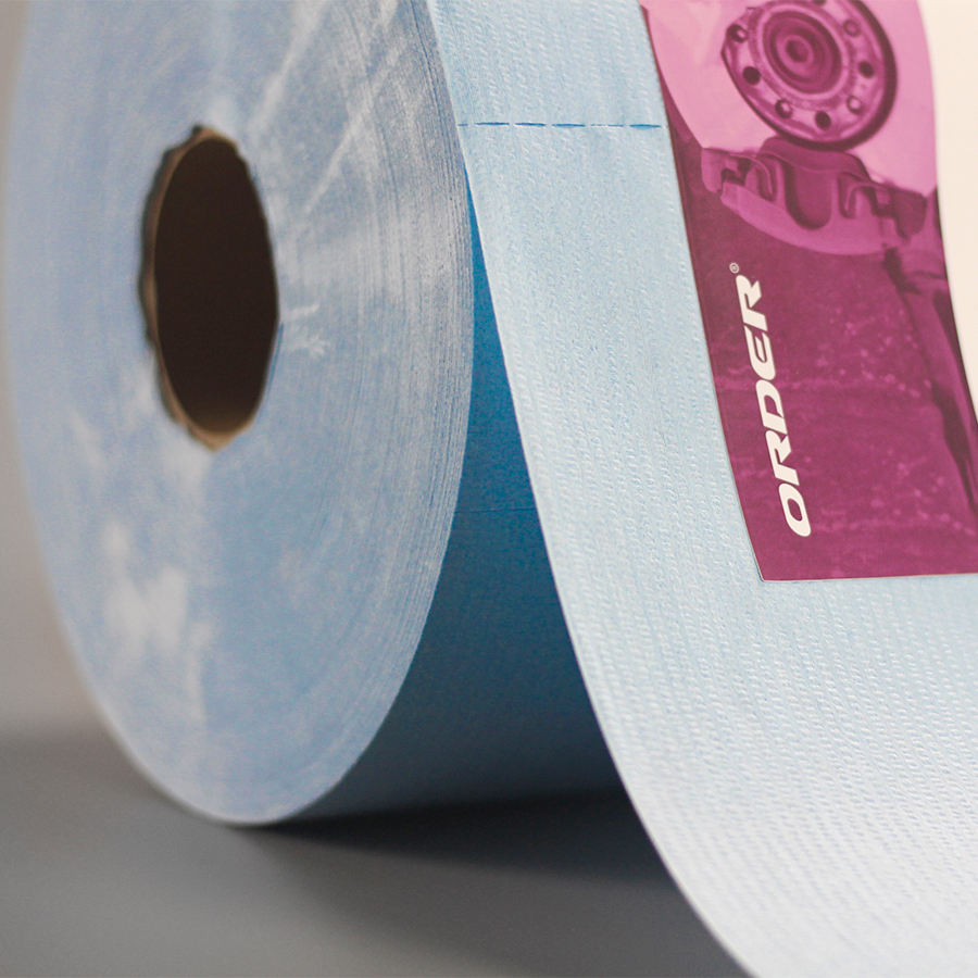 Blue Jumbo Perforated Roll Non-woven Industrial multipurpose heavy duty cleaning cloths