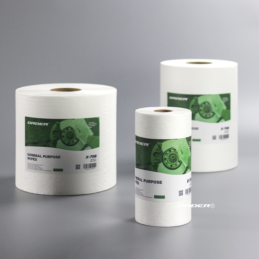 White jumbo Perforated Roll Highly absorbent Industrial cleaning Cloths