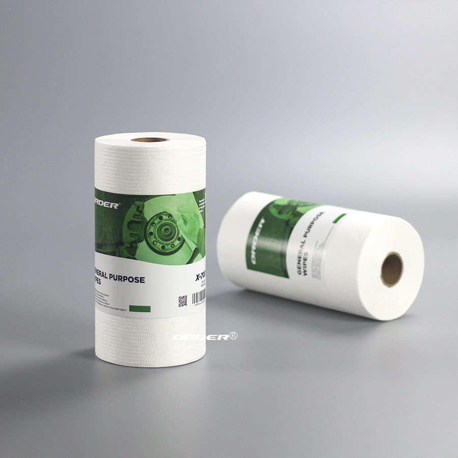 White Perforated Roll Nonwoven Industrial light-duty General Cleaning Towels