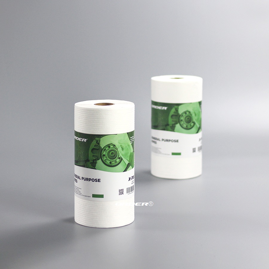 White Perforated Roll Nonwoven Industrial light-duty General Cleaning Towels