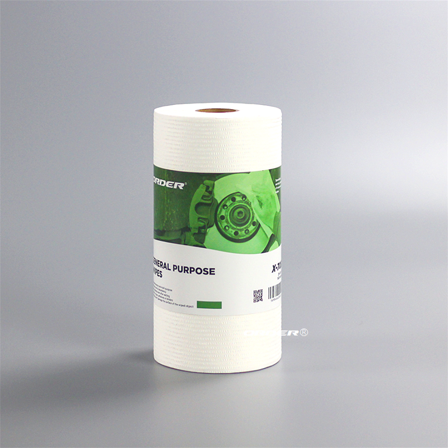 White Perforated Roll Nonwoven Industrial light-duty General Cleaning Towels