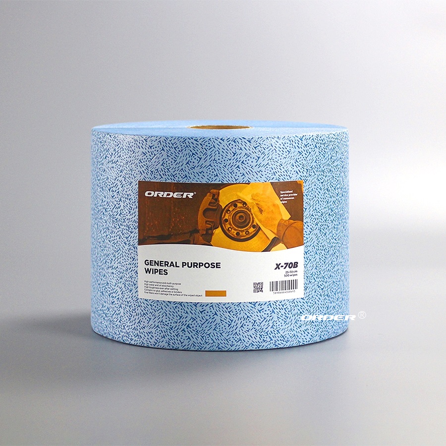 Blue meltblown PP heavy duty oil absorbent industrial clean wipers