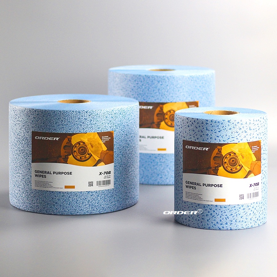 Blue meltblown PP heavy duty oil absorbent industrial clean wipers