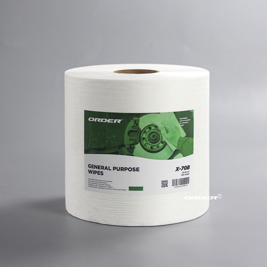 White jumbo Perforated Roll Highly absorbent Industrial cleaning Cloths