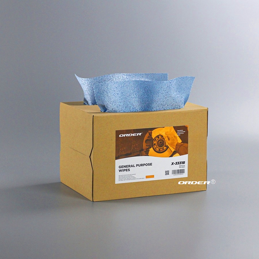 Professional Manufacture Customized Brag box interfolded melt-blown pp heavy-duty Oilspill workshop Maintenance cleaning wipers