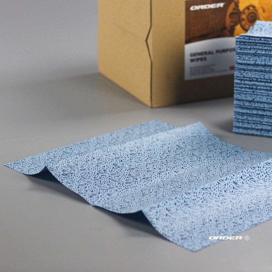 Professional Manufacture Customized Brag box interfolded melt-blown pp heavy-duty Oilspill workshop Maintenance cleaning wipers-副本