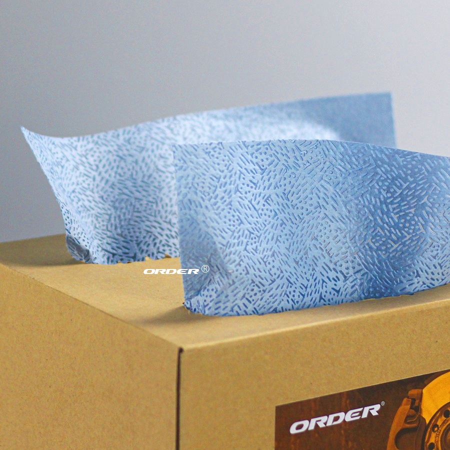 Professional Manufacture Customized Brag box interfolded melt-blown pp heavy-duty Oilspill workshop Maintenance cleaning wipers-副本