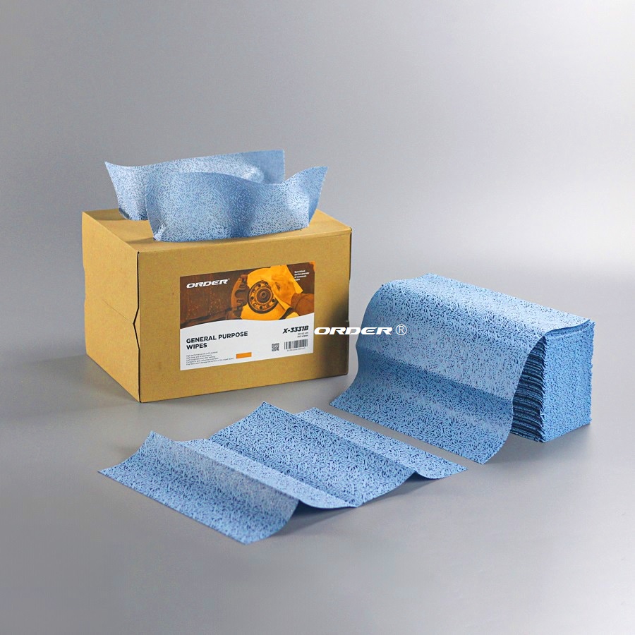 Professional Manufacture Customized Brag box interfolded melt-blown pp heavy-duty Oilspill workshop Maintenance cleaning wipers-副本