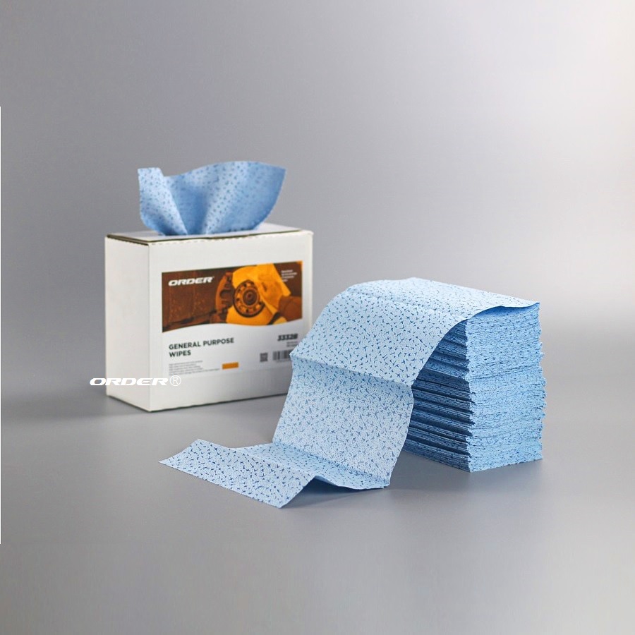 Pop-up box interfolded general purpose melt blown pp nonwoven heavy duty industrial degreasing cleaning cloths