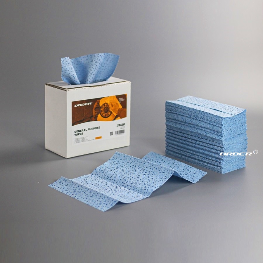 Pop-up box interfolded general purpose melt blown pp nonwoven heavy duty industrial degreasing cleaning cloths