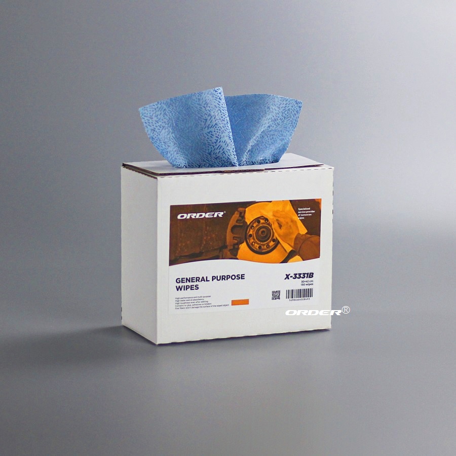 Manufacture Customized pop-up box meltblown PP nonwoven heavy duty Oil Absorb Industrial degreasing clean wipes