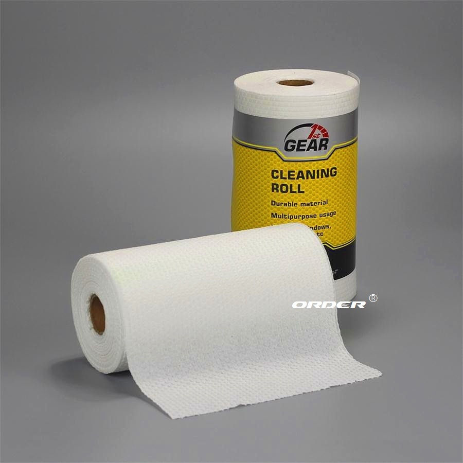 white perforated small roll non woven maintenance wipes for the workshop and factory