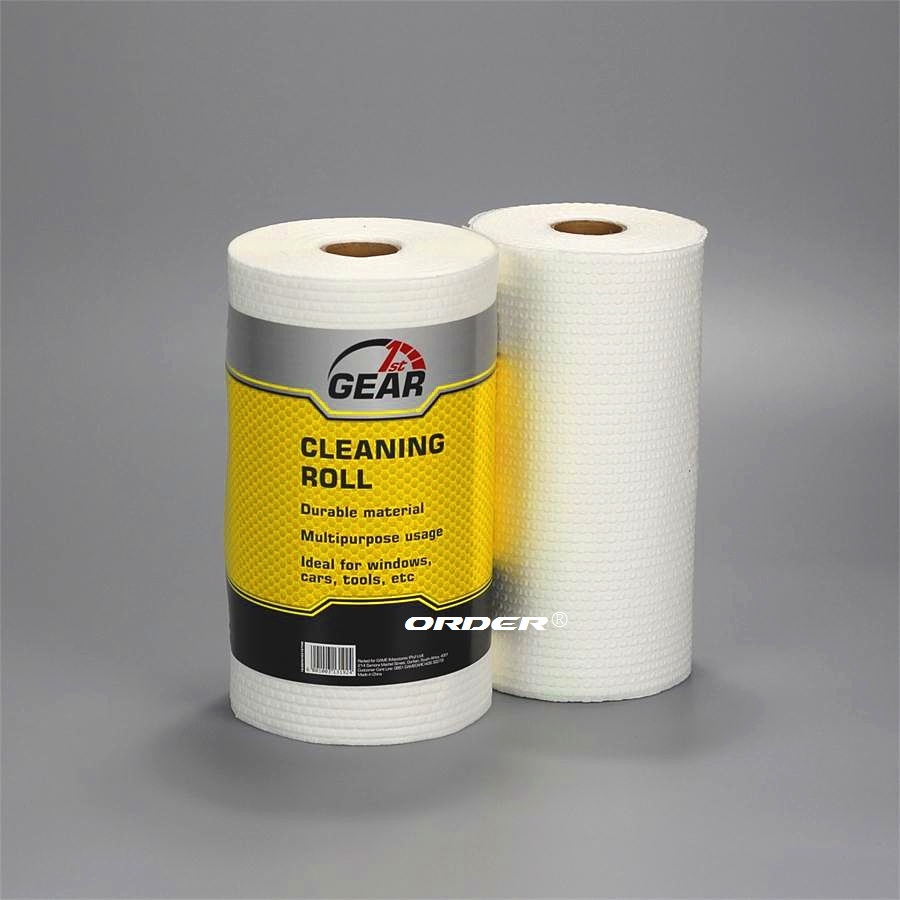 white perforated small roll non woven maintenance wipes for the workshop and factory