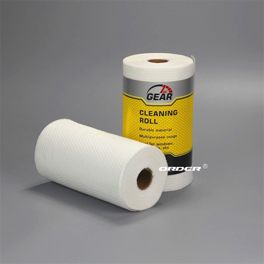 white perforated small roll non woven maintenance wipes for the workshop and factory