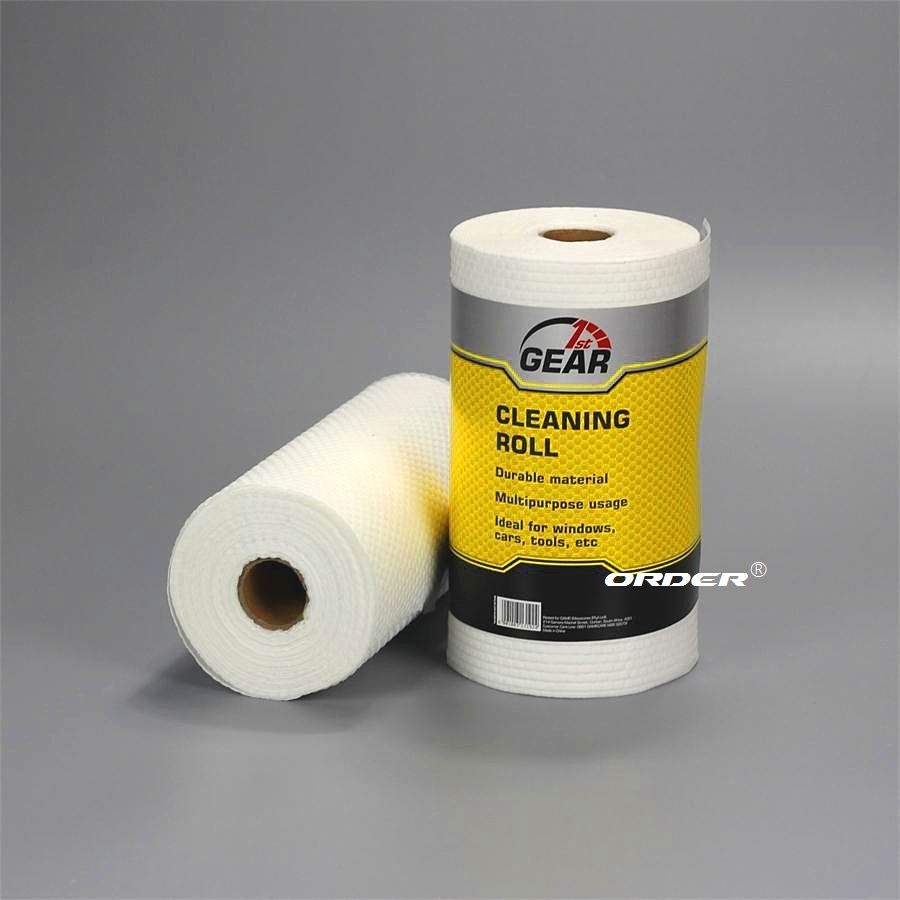 white perforated small roll non woven maintenance wipes for the workshop and factory