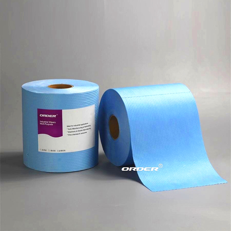 ORDER® X-70B blue  jumbo perforated roll nonwoven medium-duty cleaning Maintenance cloths