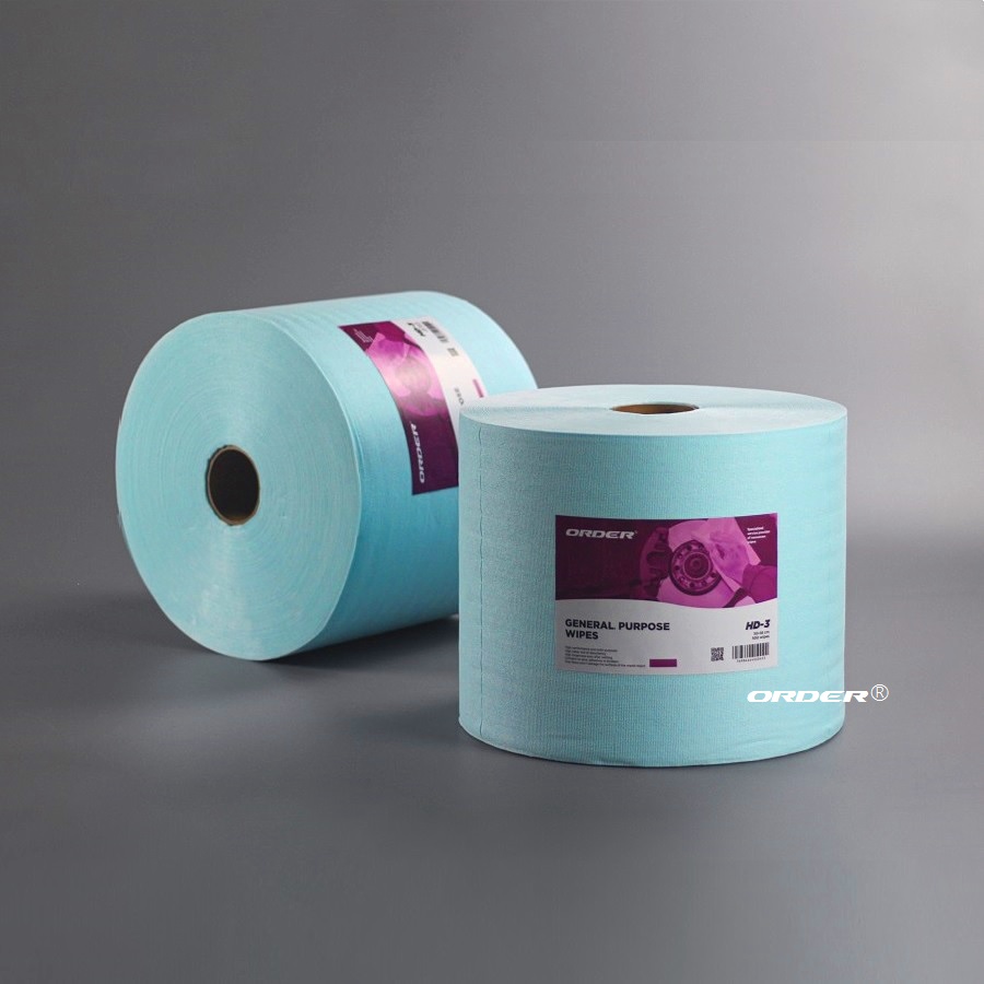 ORDER®Turquoise Apertured Heavy Duty Degreasing Cloth Perforated Jumbo Roll