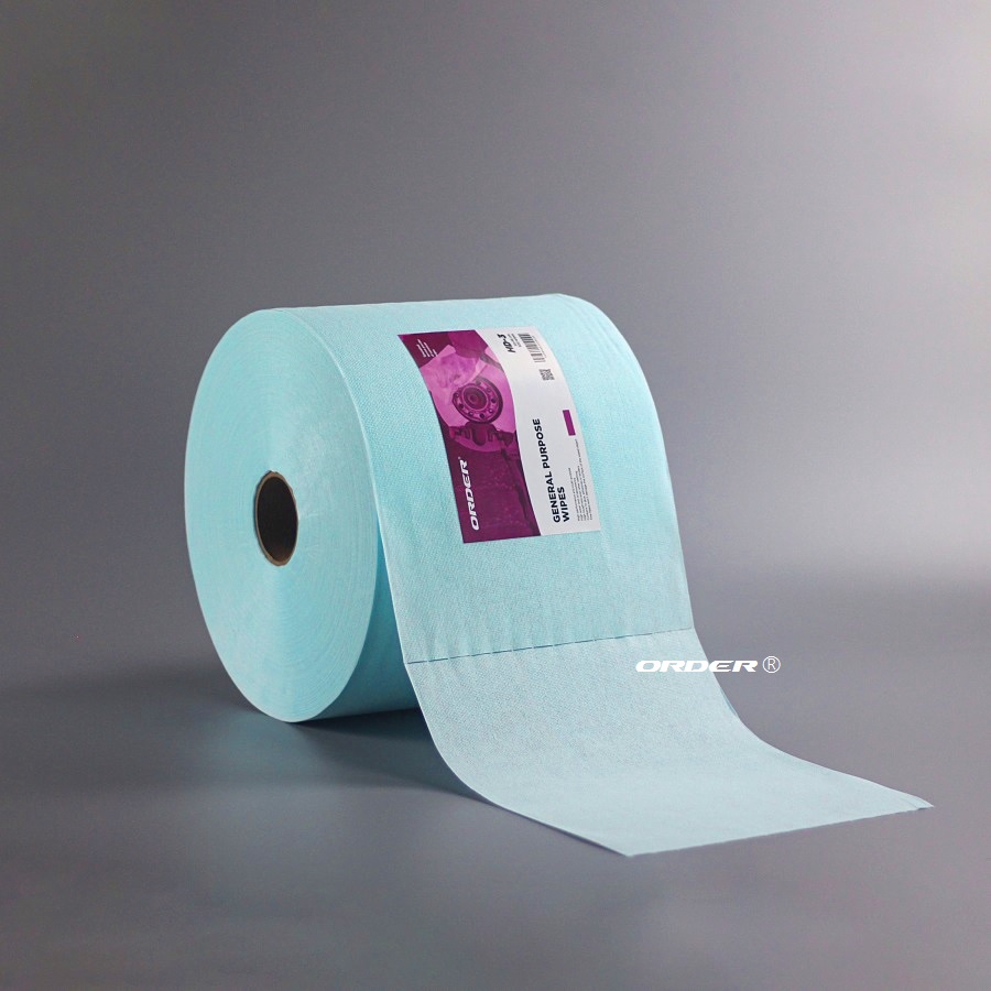 ORDER®Turquoise Apertured Heavy Duty Degreasing Cloth Perforated Jumbo Roll