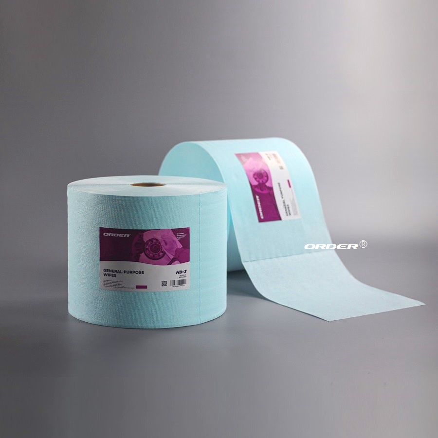 ORDER®Turquoise Apertured Heavy Duty Degreasing Cloth Perforated Jumbo Roll