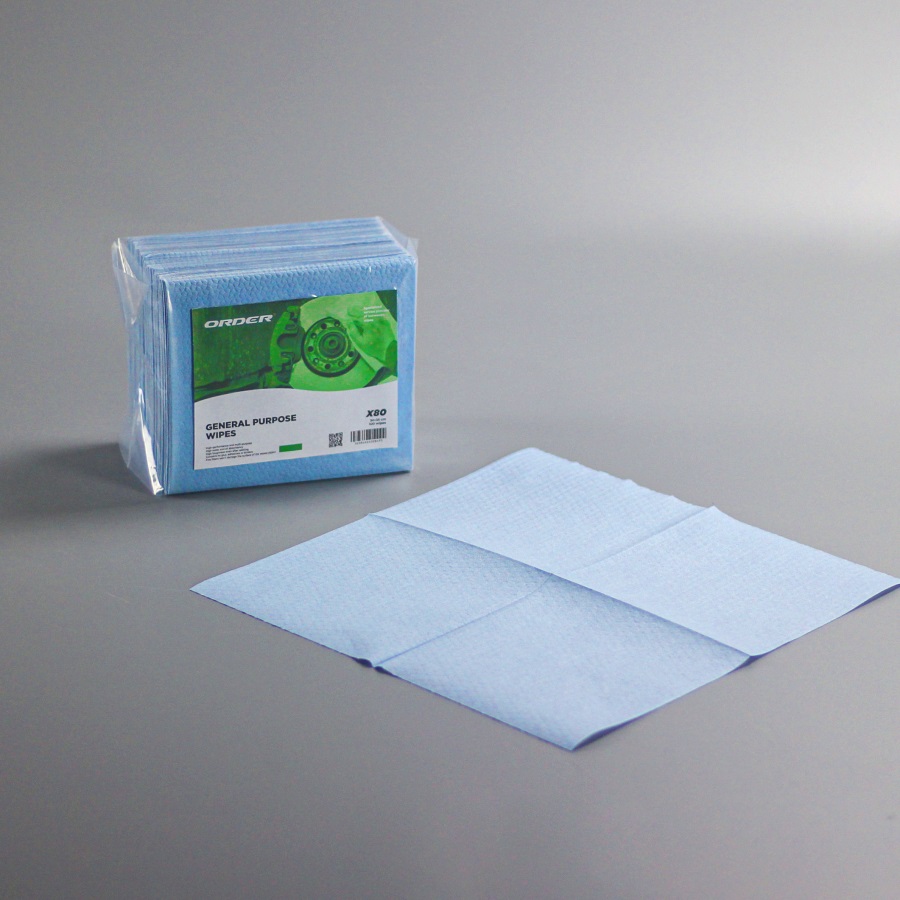 ORDER®KIM-X60 1/4 fold spunlace non-woven fabric highly absorbent industrial heavy duty wipers