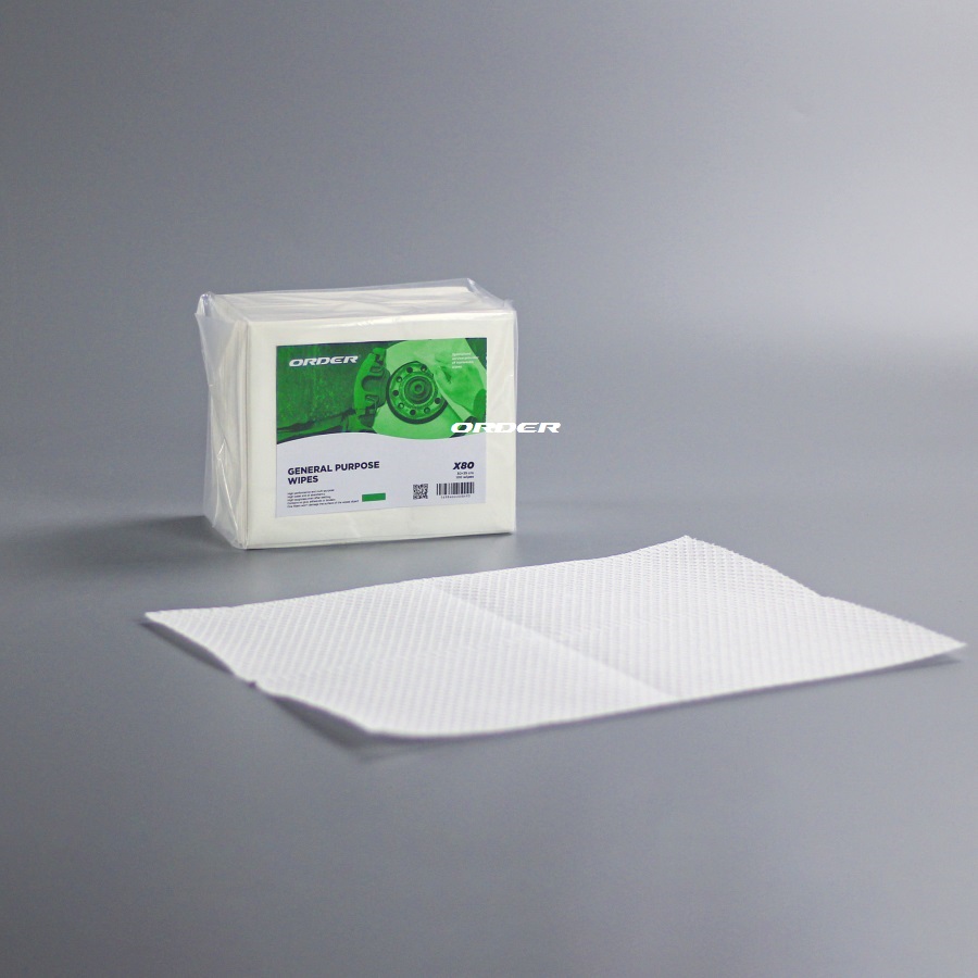 ORDER®KIM-X80 1/4 fold spunlace nonwoven fabric highly absorbent industrial heavy-duty cloths