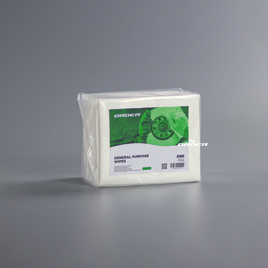 ORDER®KIM-X80 1/4 fold spunlace nonwoven fabric highly absorbent industrial heavy-duty cloths