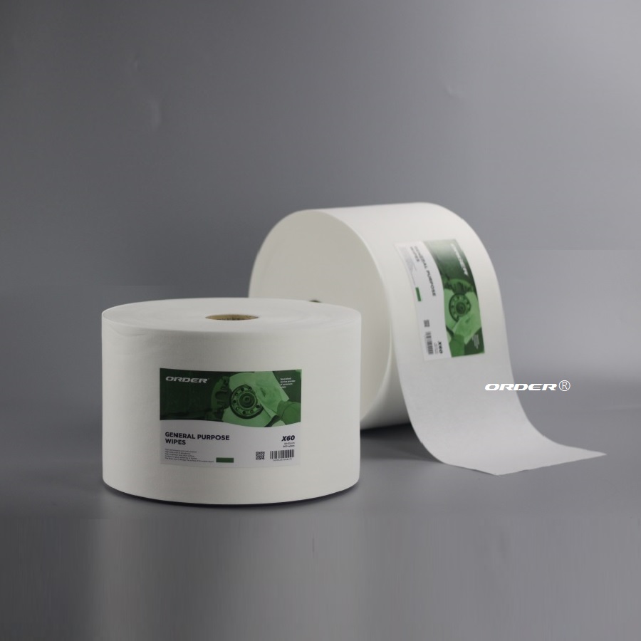 X60 White jumbo Perforated Roll Industrial cleaning Cloths