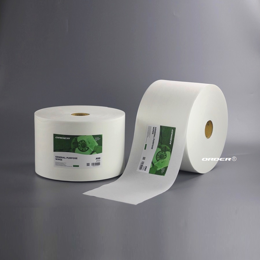 X60 White jumbo Perforated Roll Industrial cleaning Cloths