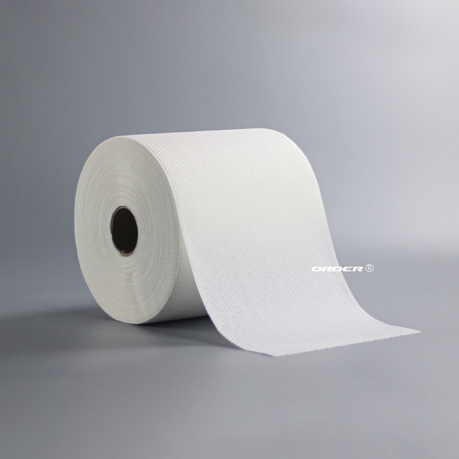 KIM-X80 White jumbo Perforated Roll Heavy daty Industrial cleaning towels