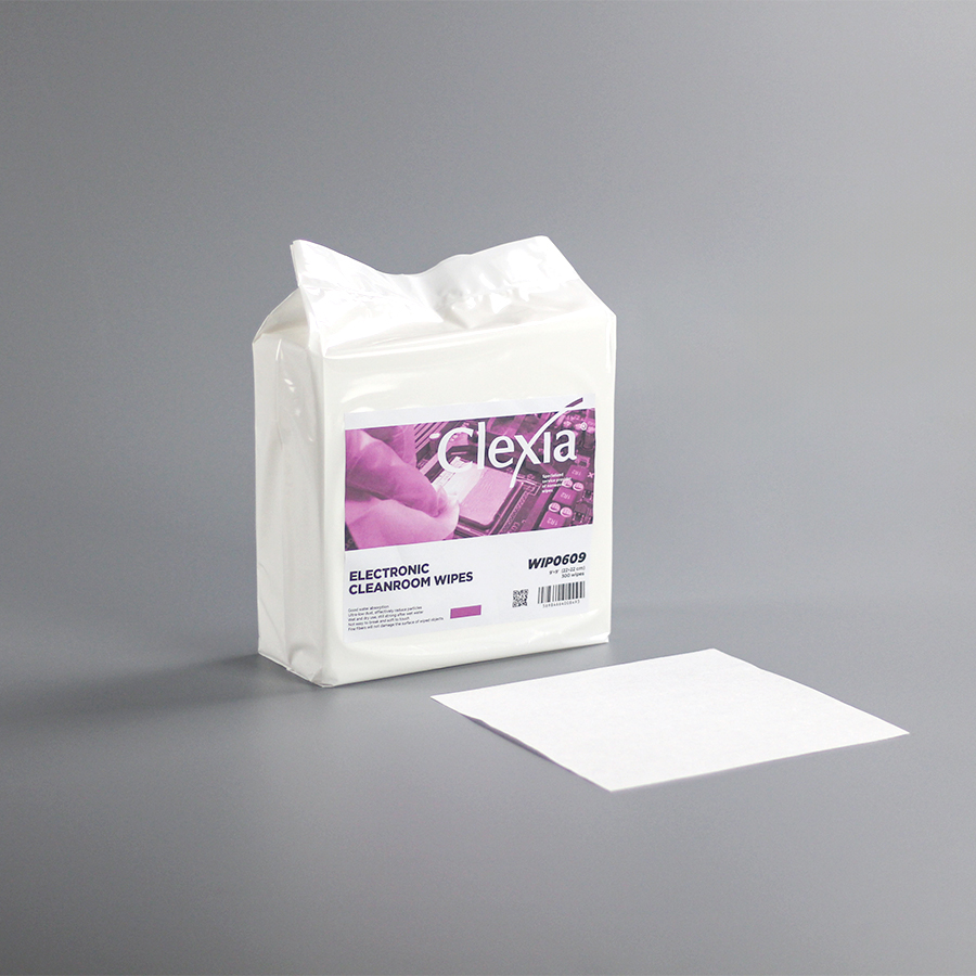 Clexia® white flat sheet cellulose polyester cleanroom clean wipes