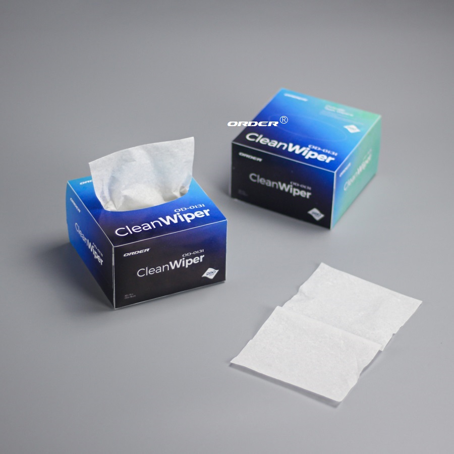 Disposable Absorbent and low lint antistatic dusting Fiber Optic Precision cleaning wipers tissues