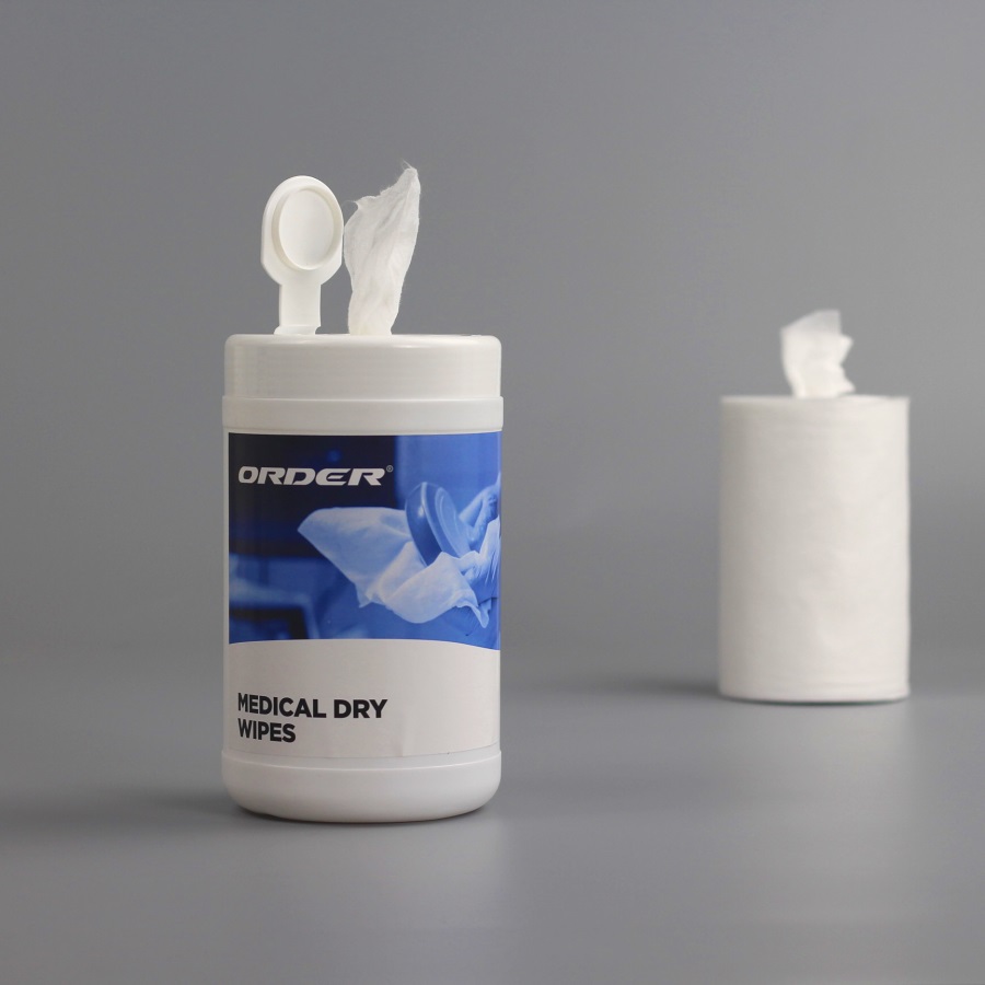 Pull-Out Dry Wipes in Canister Bucket for Disinfect Wipes