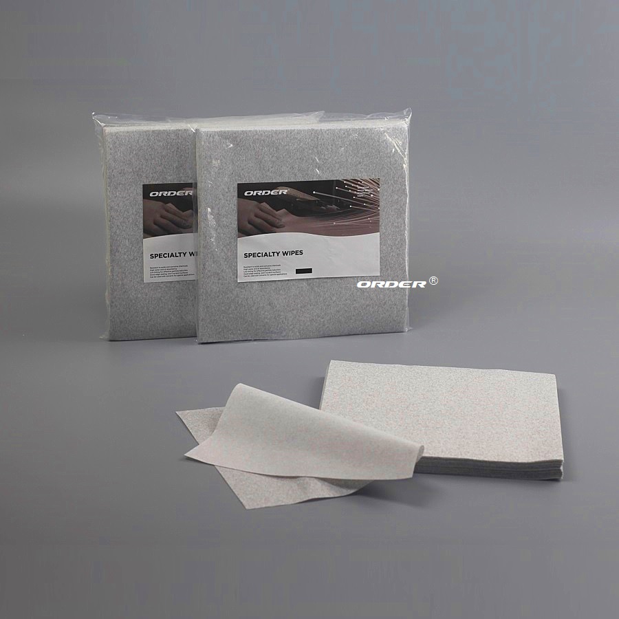 ORDER®GX Grey flat sheet cellulose polyester absorbs oils disposable spunlace nonwoven wipers cleaning cloths