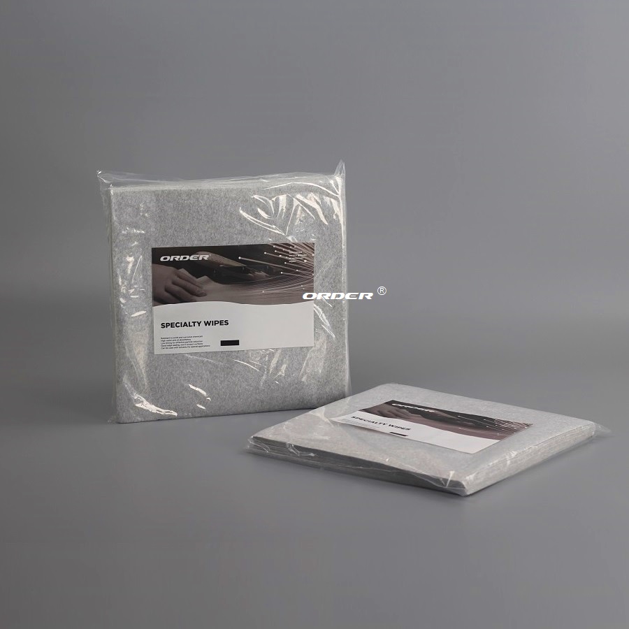 ORDER®GX Grey flat sheet cellulose polyester absorbs oils disposable spunlace nonwoven wipers cleaning cloths