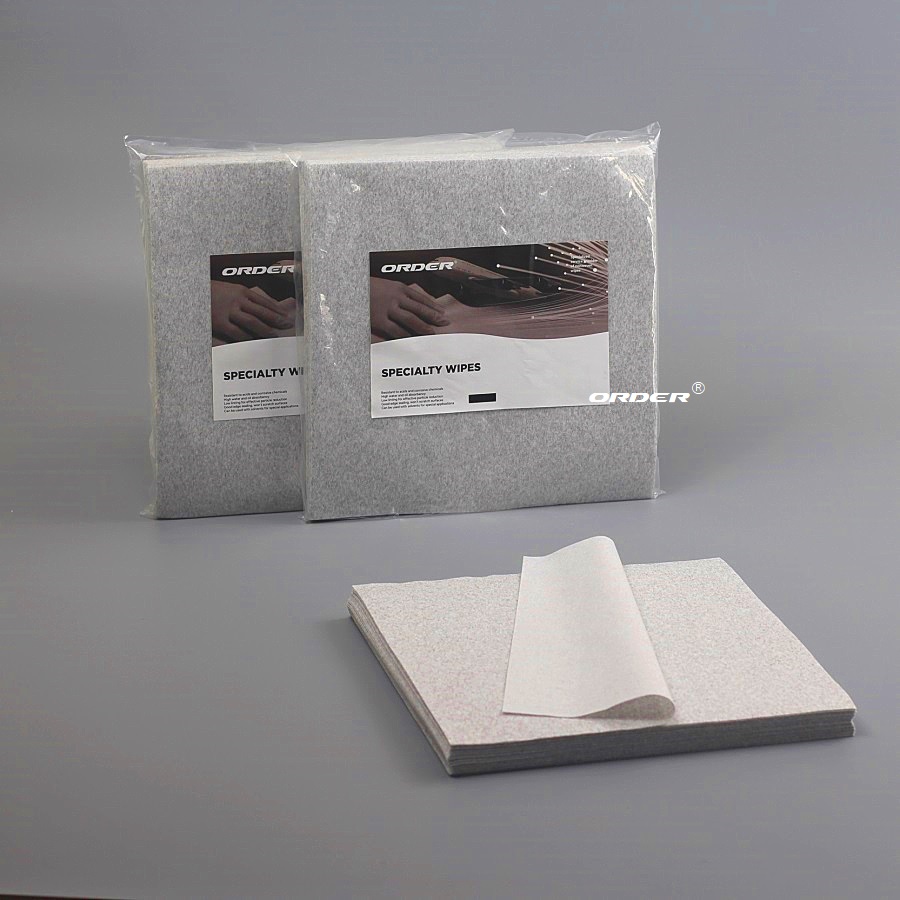 ORDER®GX Grey flat sheet cellulose polyester absorbs oils disposable spunlace nonwoven wipers cleaning cloths