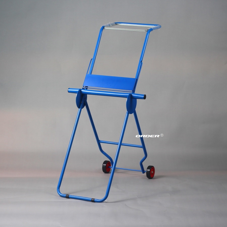 Mobile floor standing large roll towel Industrial paper roll dispenser , in painted metal