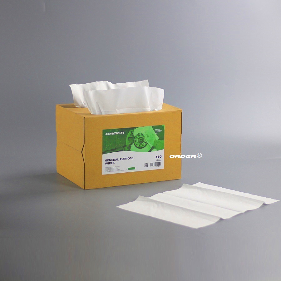 ORDER® Kim-X70 Professional Manufacture Customized breg box interfolded medium-duty nonwoven wiping wipers