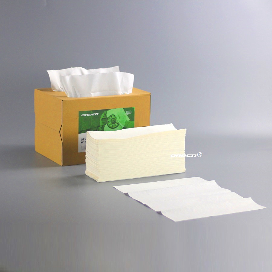 ORDER® Kim-X60 Cloths White Spunlaced Fibers of Cellulose PP Breg box Highly absorbent light-Duty cleaning Wipers