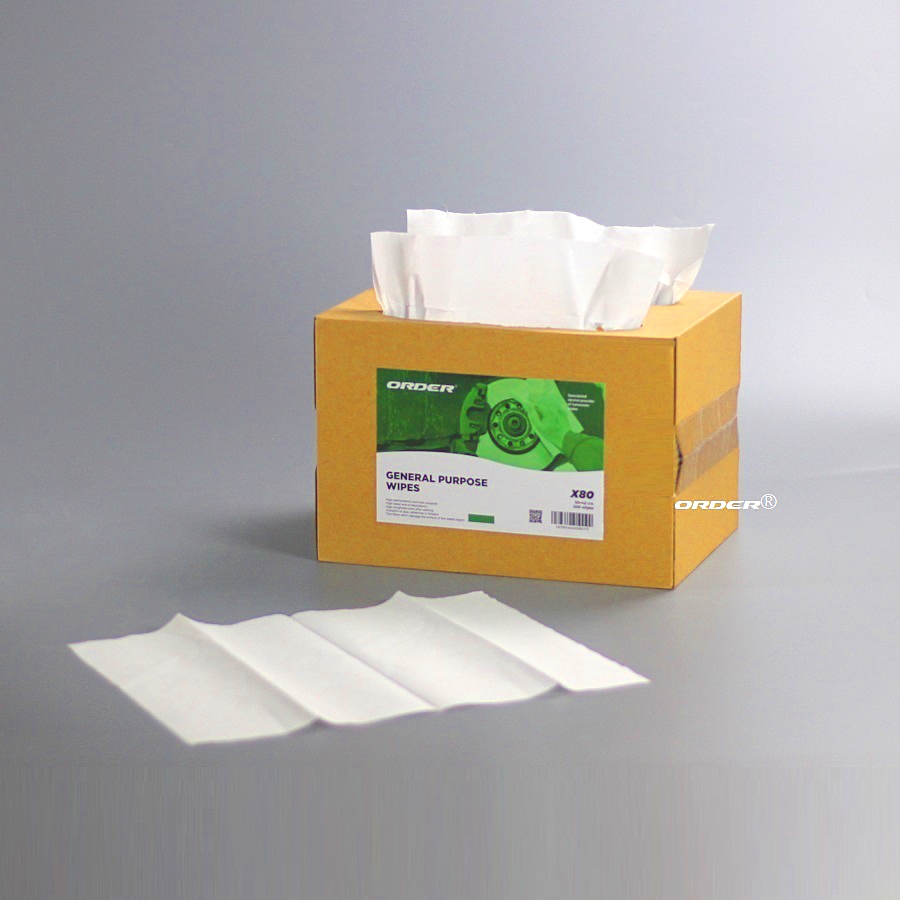 ORDER® Kim-X70 Professional Manufacture Customized breg box interfolded medium-duty nonwoven wiping wipers