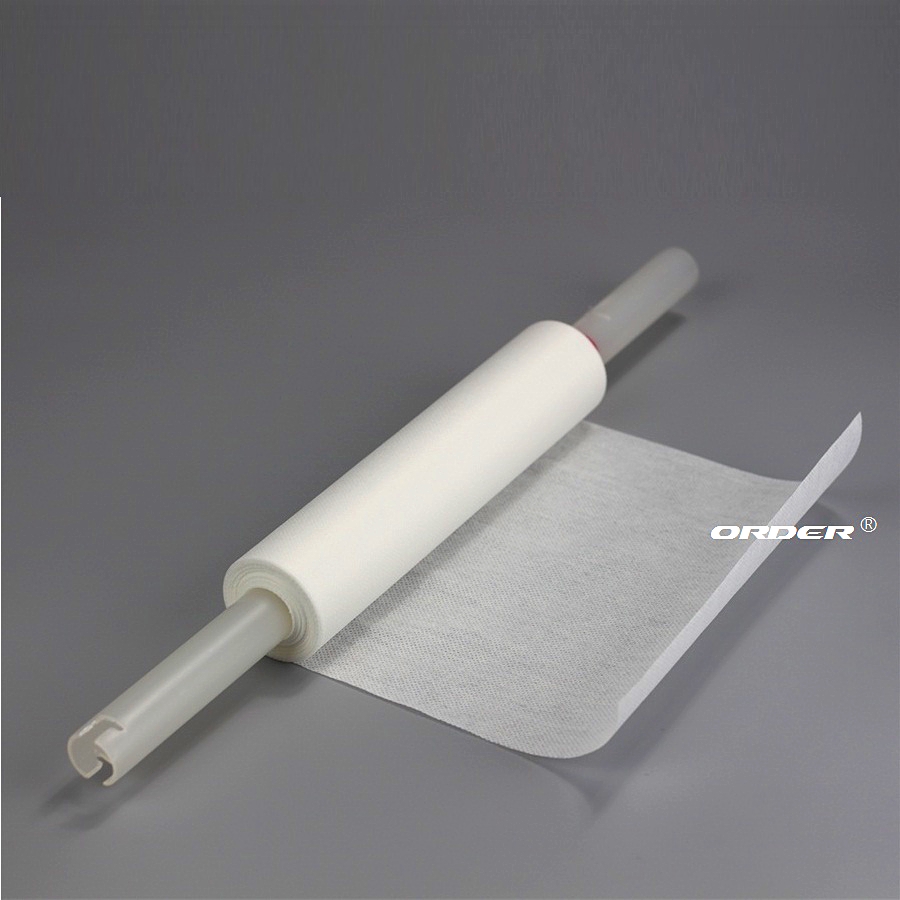 Factory supply attractive price electronic cleanroom Mesh Spunlace Fabric for SMT Stencil cloth Roll